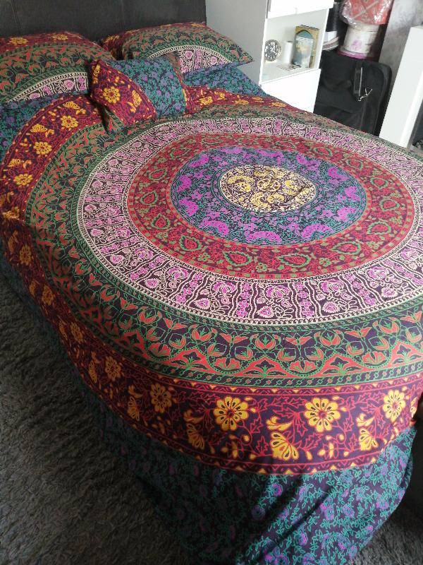 This bedding is beautiful. I love the design.
