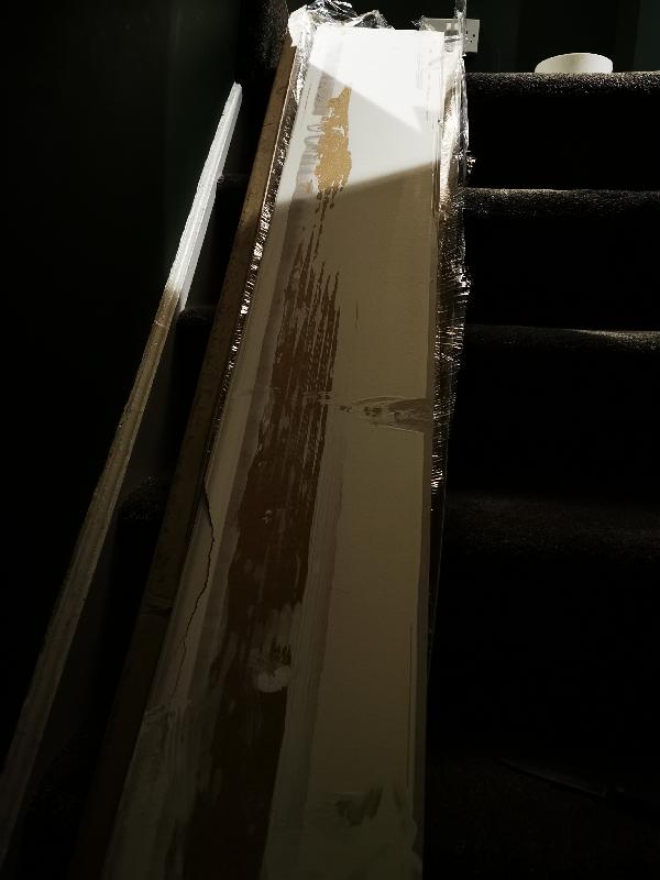 Skirting was delivered and left on driveway when opened most of it was dama