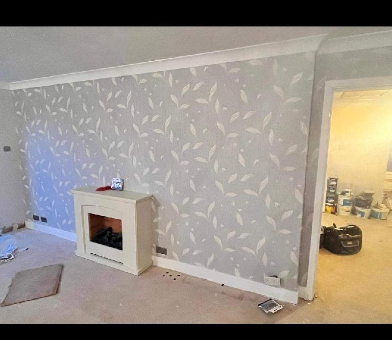 We totally love our wallpaper, it looks beautiful.