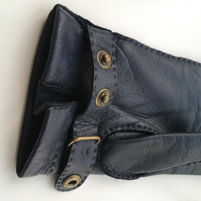 Men's Handsewn Cashmere Lined Deerskin Leather Gloves