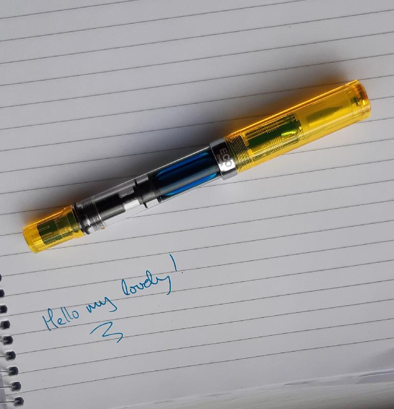 Delay due to strikes but a lovely ink arrived