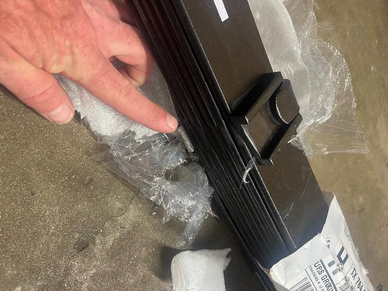Leaf springs for Tacoma. One spring was damaged. No replacement 2 weeks