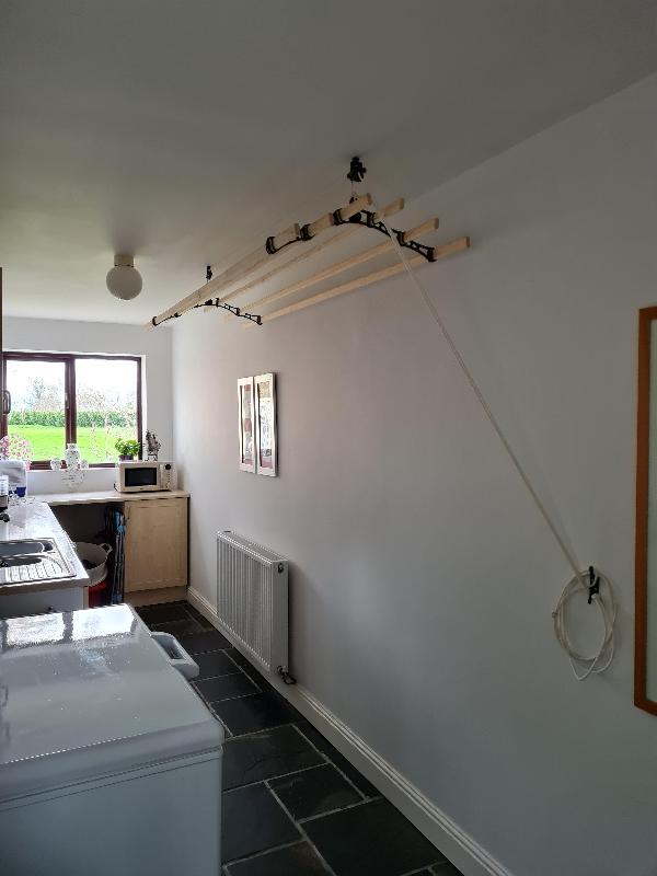 6 lath Vicorian Kitchen maid pully
