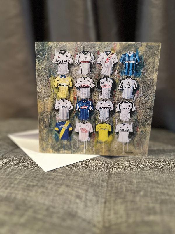 Derby County Shirts - A Ram's Collection Greeting Card