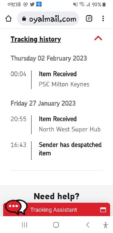 Ditch using Royal Mail.