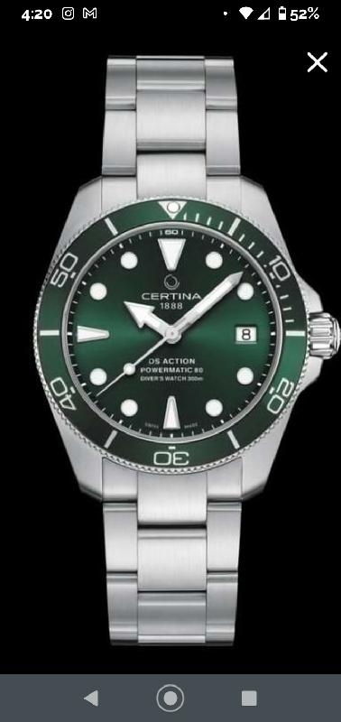 Certina Green Dial Automatic, amazing!