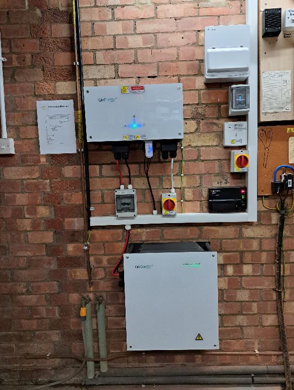 Ten PV panels and battery installation was completed very professionally.