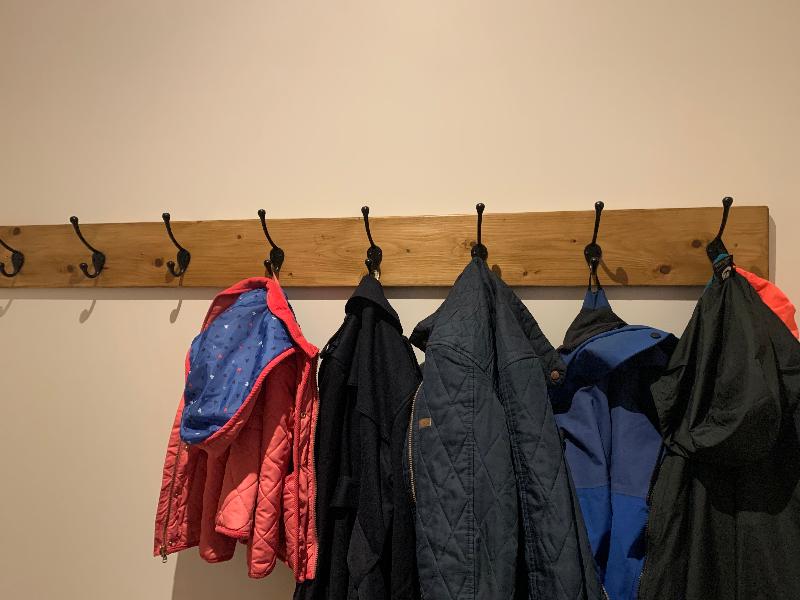 Great sturdy coat hooks.