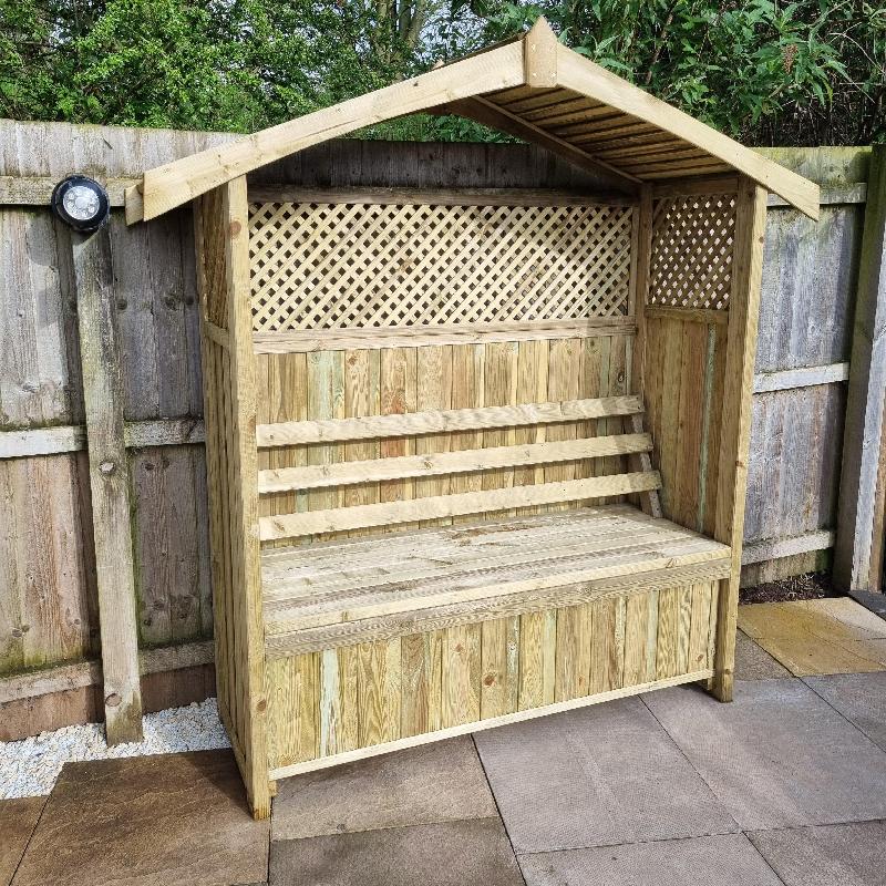 Hampshire Arbour with Storage Box