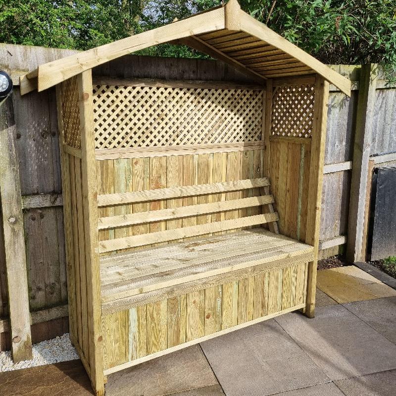 Hampshire Arbour with Storage Box