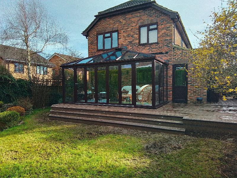 Stunning decking, looks like real wood.