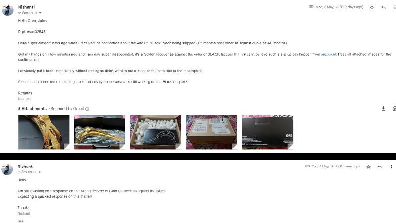 WRONG ITEM delivered on EXPORT order, Disappointing !!!