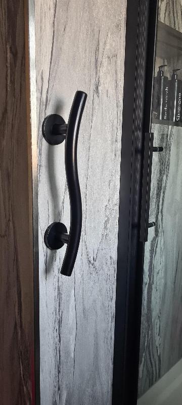 Stylish handrails.