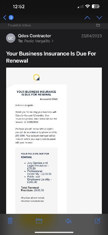 Qdos renewal team very unprofessional