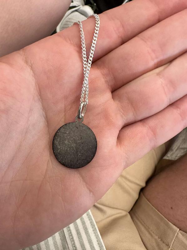 Chain broke as soon as put on, pendant tarnished after 24 hours.