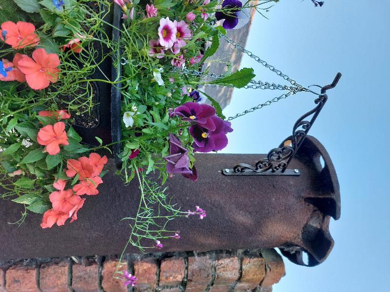 Sturdy and aged-bronze brackets