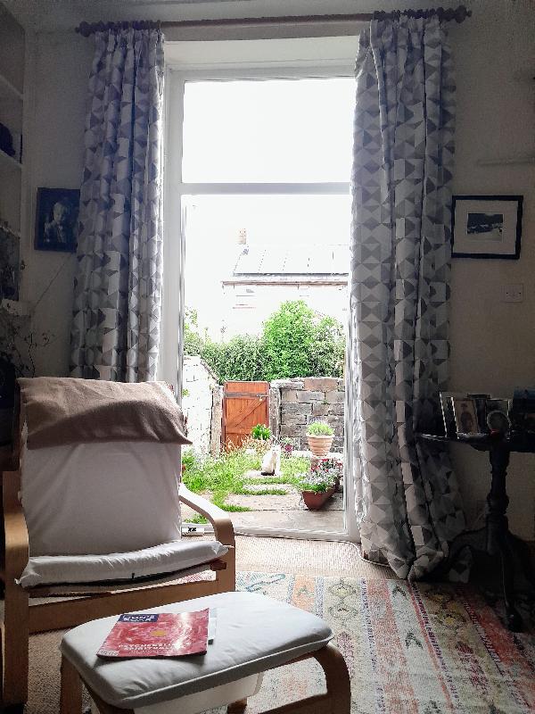 Longe silver curtains