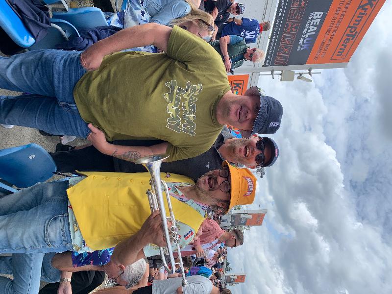 Me and Nev with Finchy……The smiles say it all