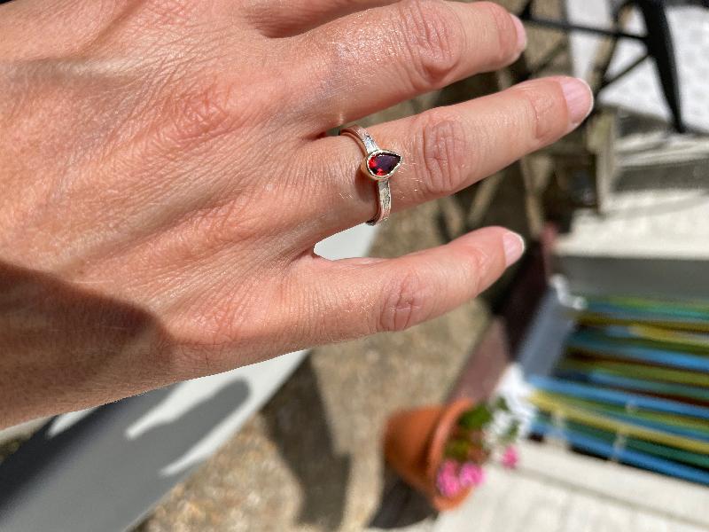 In love with my ring and how it catches the light.