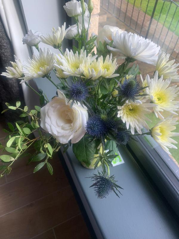 Flowers arrived same day however the the bouquet was small and very poor