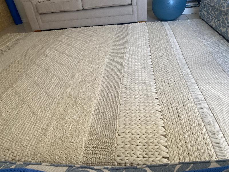 Wooden rug .