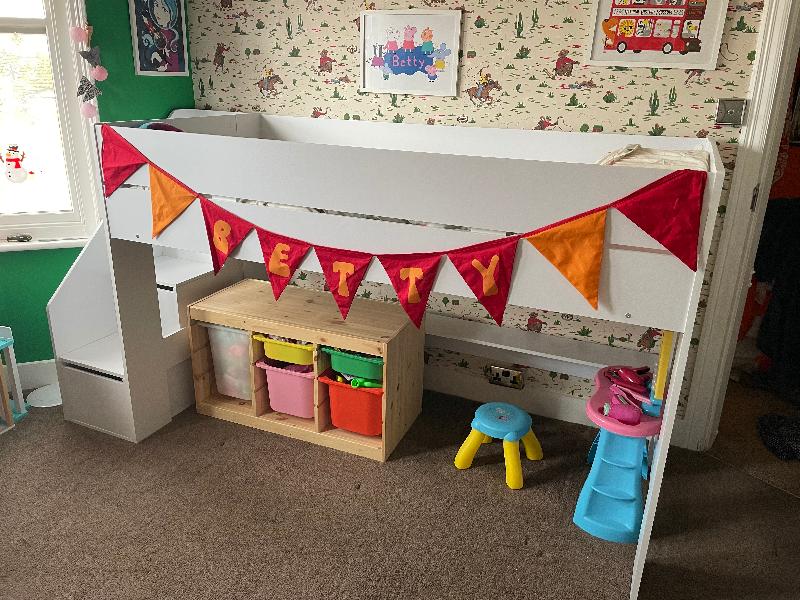 Genius under stair storage and brilliant quality midsleeper