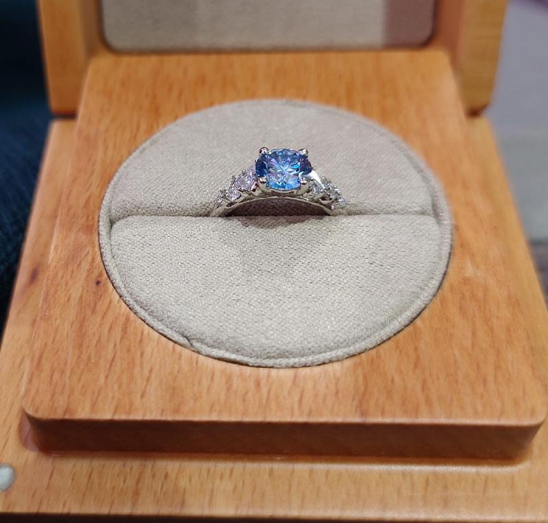 Custom Natalia engagement ring