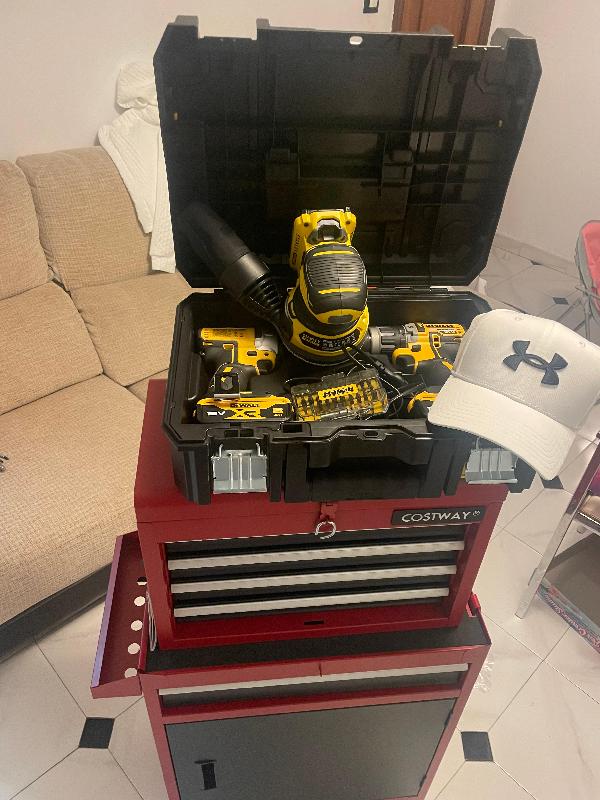 LIJADORA ROTORBITAL V20 LI-ION 18V CON 1 BATERÍA 2AH, CARGADOR 2A Y BOLSA DE TRANSPORTE