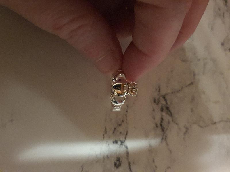 Silver Claddagh ring