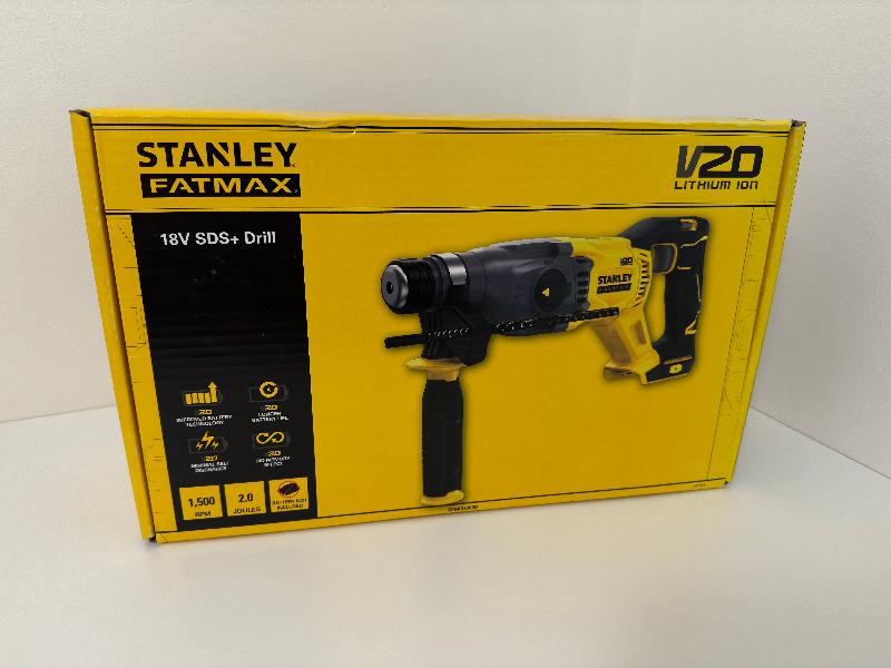 Perforateur SDS+ 2J EPTA BRUSHLESS - 18V - 0-2200 trs/min, 0-5500 cps/min, 3 modes rotation / percussion avec rotation / burinage - Gamme V20 - STANLEY FATMAX, SFMCH900B-XJ