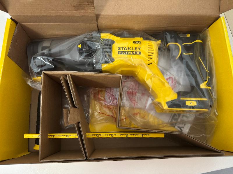 Perforateur SDS+ 2J EPTA BRUSHLESS - 18V - 0-2200 trs/min, 0-5500 cps/min, 3 modes rotation / percussion avec rotation / burinage - Gamme V20 - STANLEY FATMAX, SFMCH900B-XJ