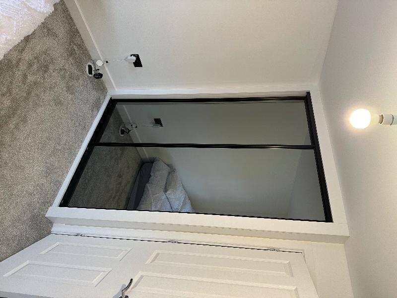Two sets  of sliding doors