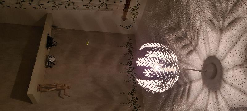Perfect metal lampshade for the bedroom.