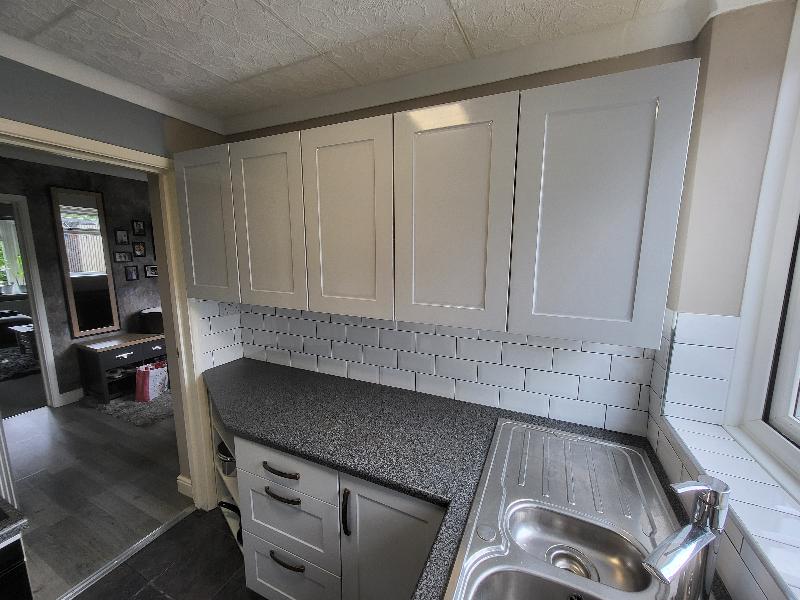 Shaker Matt Light Grey 800 Wall Cabinet Flatpack
