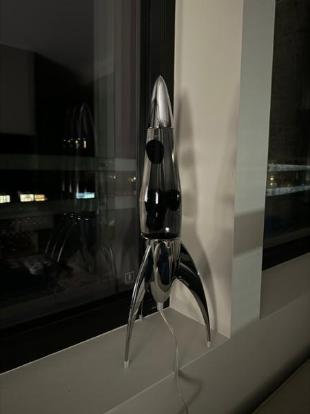 Love the Rocket lava lamp!