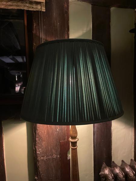 Fern green pleated Lampshade