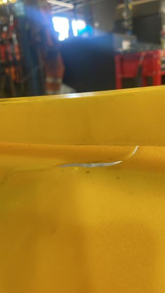 DAMAGED SPILL TRAY