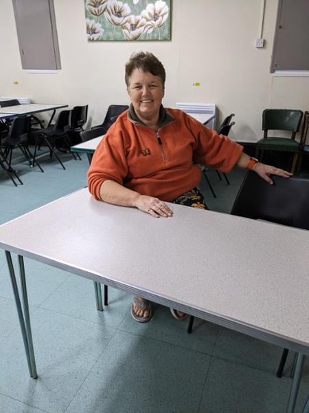 Perfect tables for our club for the elderly.