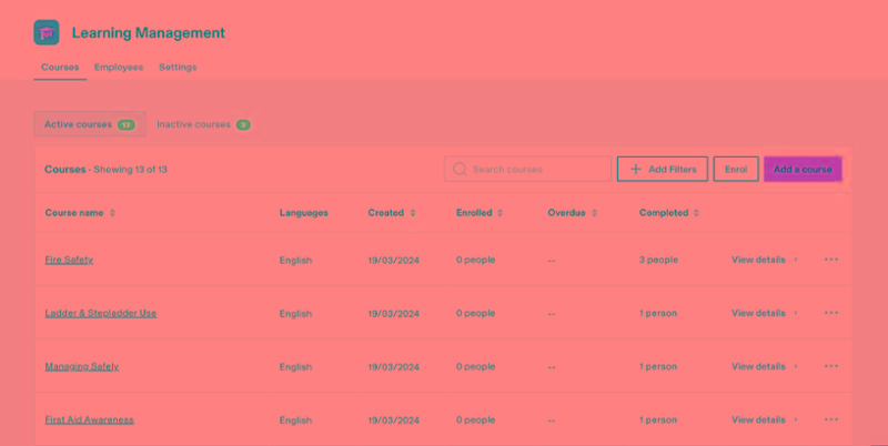 Perfect for companies using external LMS
