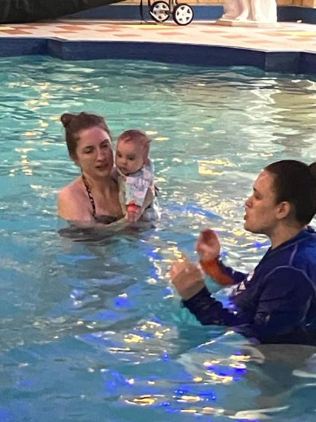 Swimming is the highlight of our week