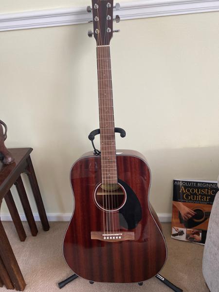 Fender CD-60S Dreadnaught Acoustic - All Mahogany