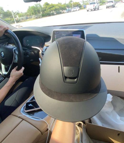 Samshield Miss Shield Shadowmatt Helmet - Alcantara - Matte Trim & Blazon