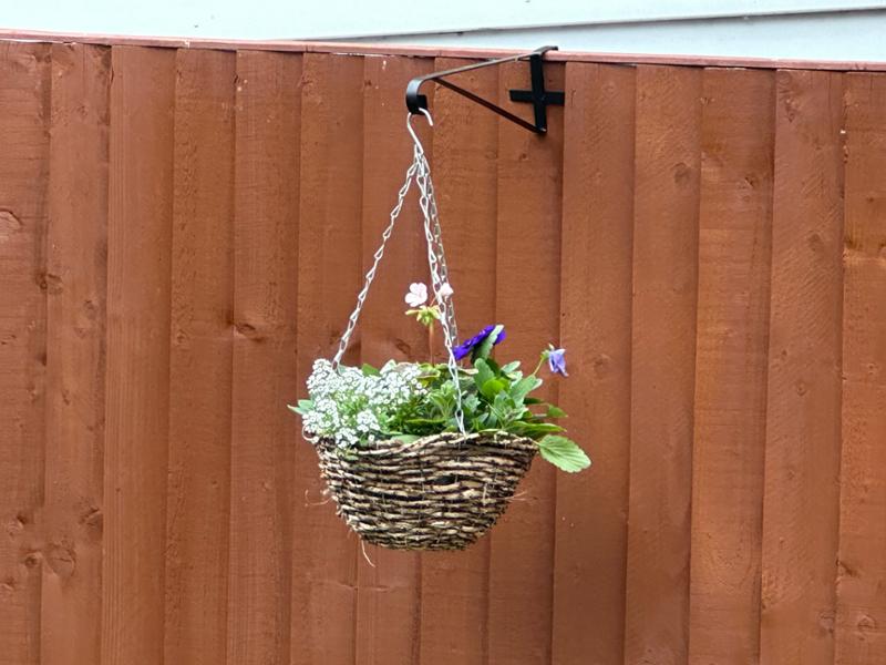 Hanging basket brackets