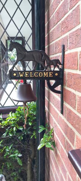 Well Pleased with Our Horse Garden Bell By Forge & Foundry