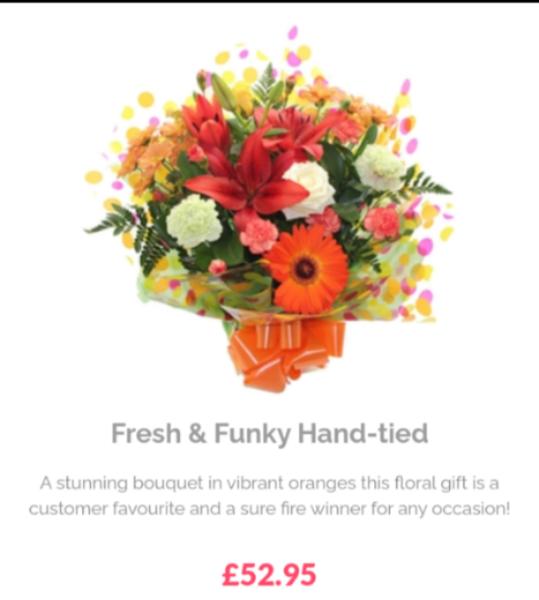Bouquets disappointing compared to photos