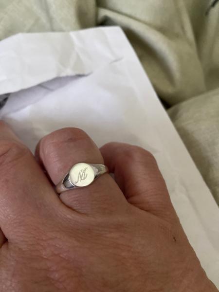 My Silver Signet ring good quality and very nice to look at.