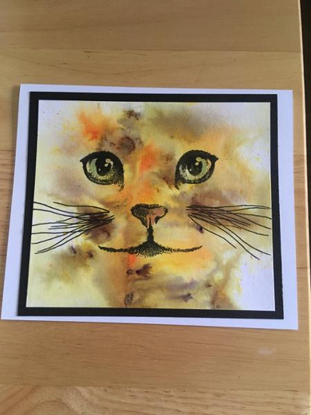 Cat stamp - purrfect