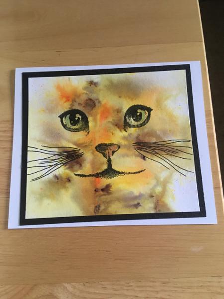 Cat stamp - purrfect