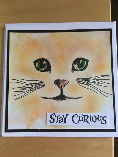 Cat stamp - purrfect