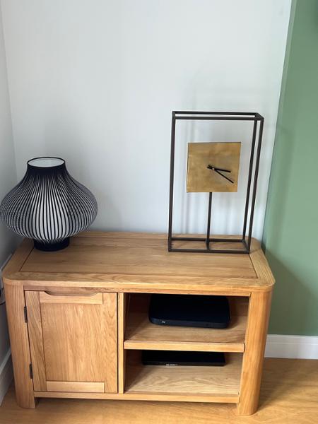 Gold Metallic Floating Mantel Clock